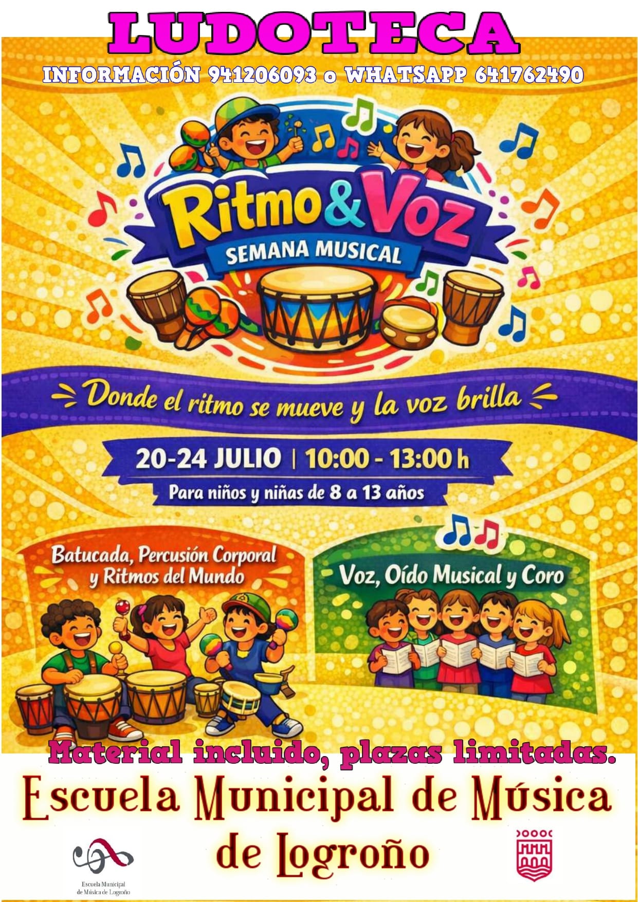 Cartel Ludoteca Escuela Municipal de Música
