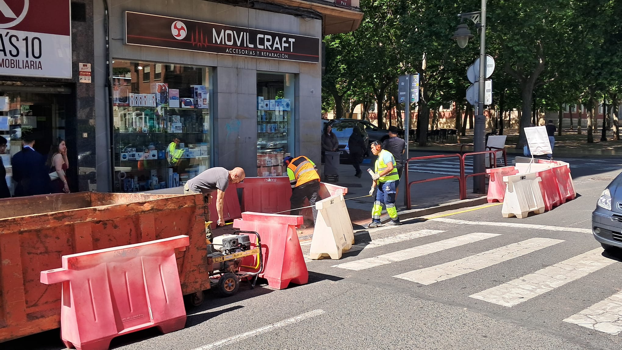 Imagen de los trabajos