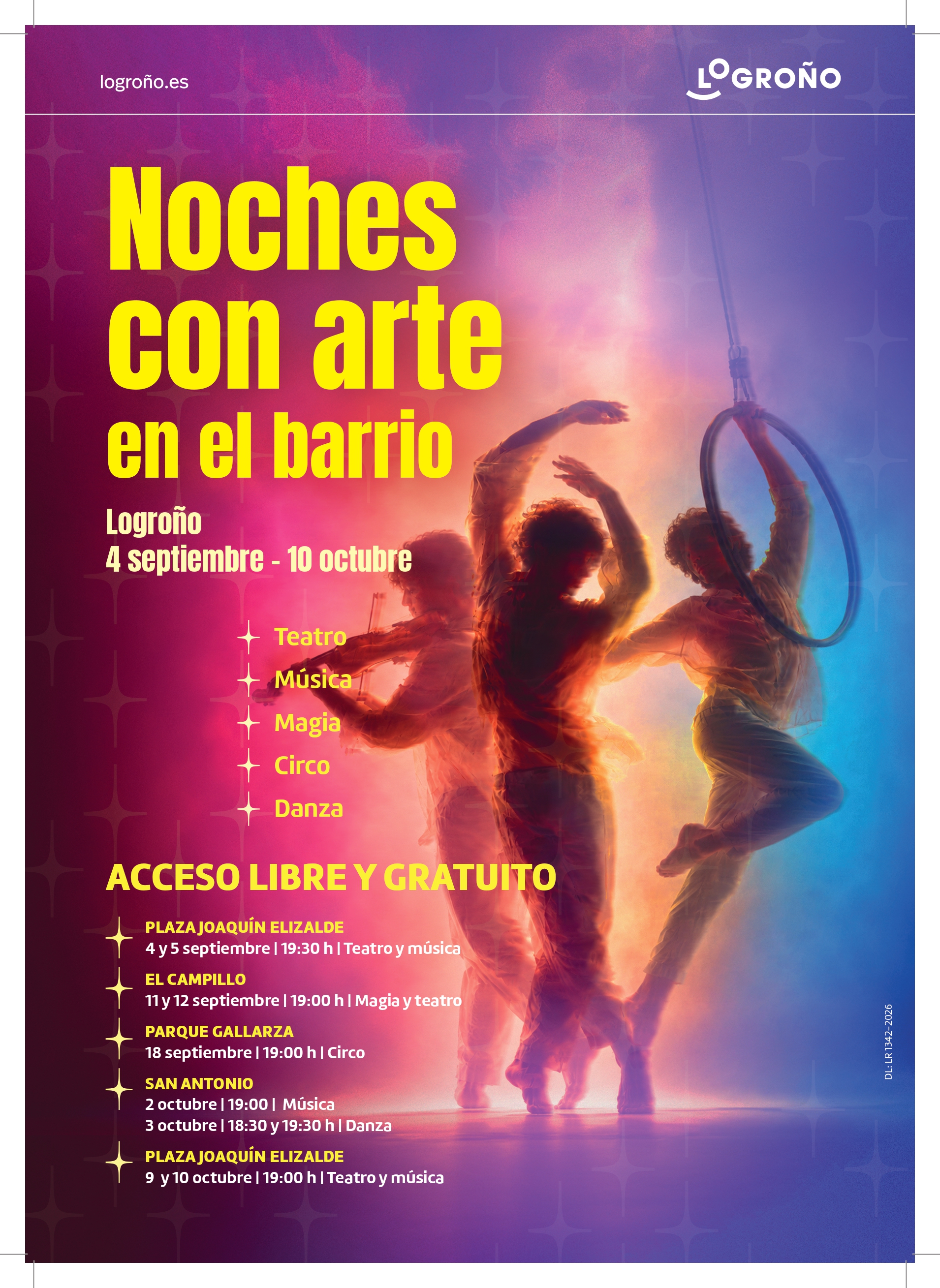 Noches con arte en el barrio