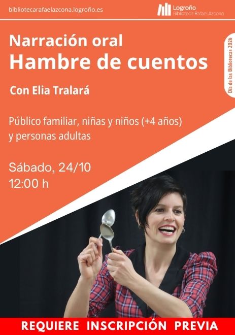 Logroño celebra el Día de las Bibliotecas con talleres y narración oral en la Biblioteca Rafael Azcona