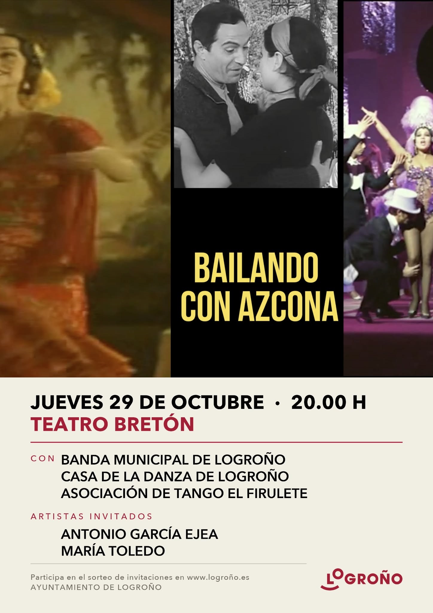 Imagen Sorteadas las 200 invitaciones dobles para el acto institucional ‘Bailando con Azcona’